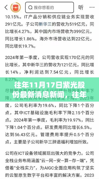 往年11月17日紫光股份最新消息新闻综述,全面解读当日紫光股份动态与行业趋势