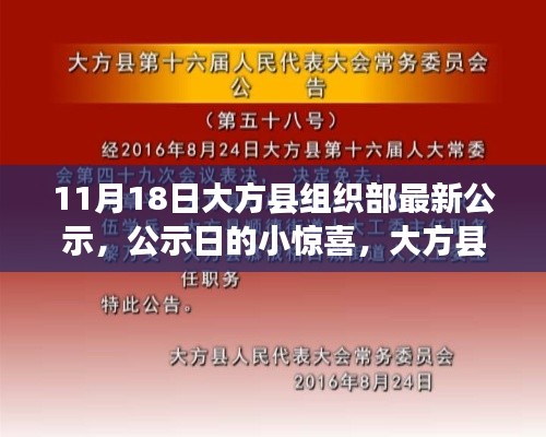 大方县组织部最新公示日揭秘,公示中的温暖故事与小惊喜