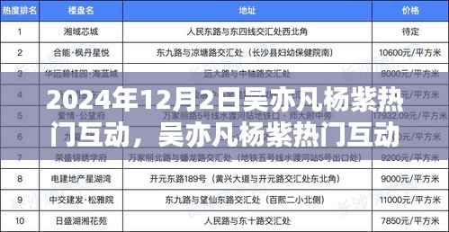 吴亦凡杨紫互动背后的故事与热议焦点揭秘,揭秘热门互动背后的故事与热议焦点(2024年)