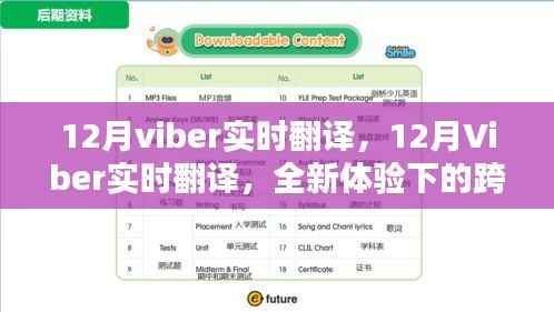 12月Viber实时翻译,跨语言沟通的全新体验