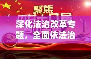深化法治改革专题,全面依法治国,法治建设再提速