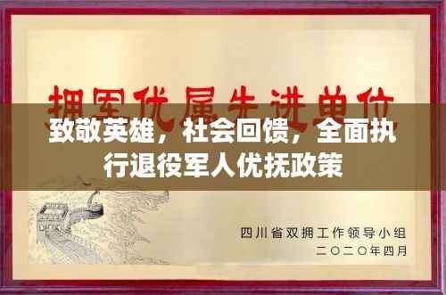 致敬英雄,社会回馈,全面执行退役军人优抚政策
