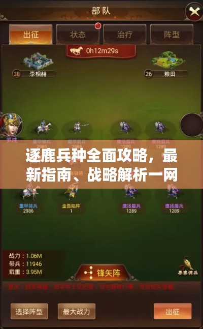 逐鹿兵种全面攻略,最新指南、战略解析一网打尽