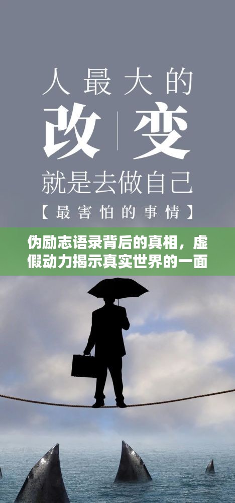 伪励志语录背后的真相,虚假动力揭示真实世界的一面