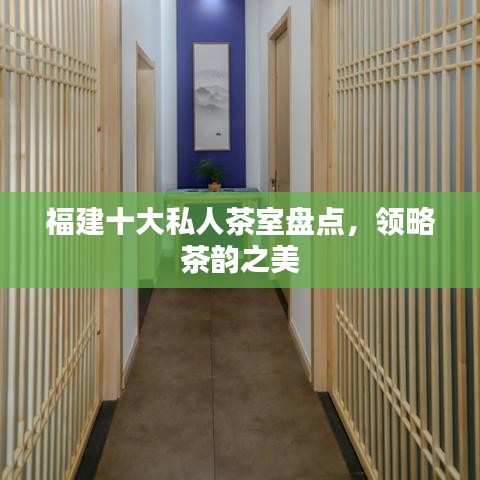 福建十大私人茶室盘点，领略茶韵之美